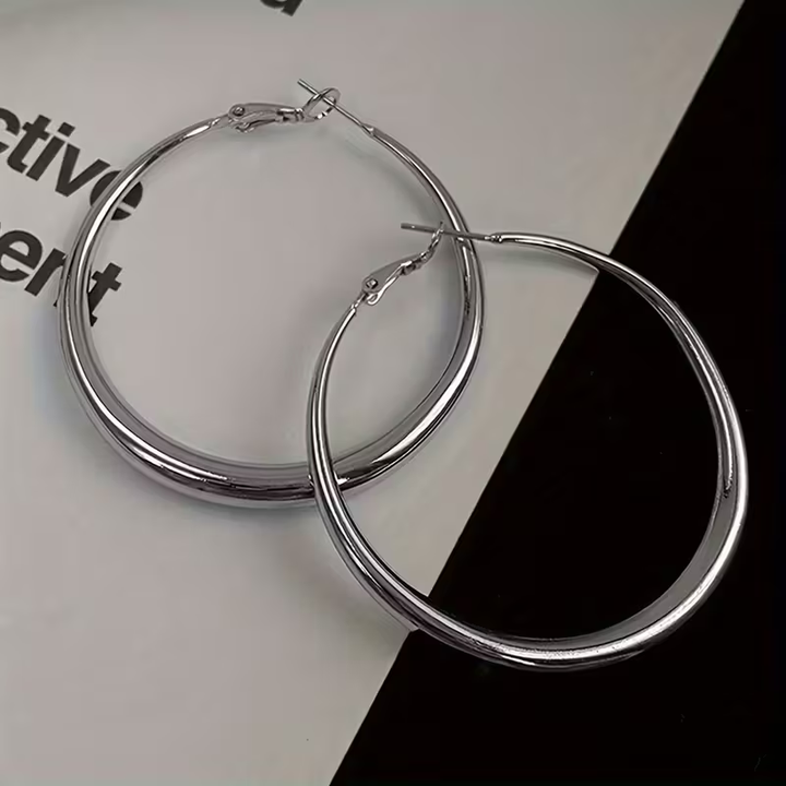 Big Hula Silver Earrings – view 2