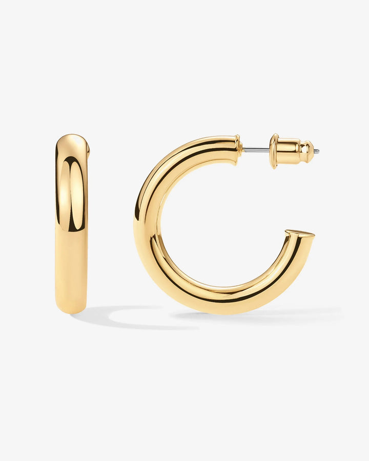 Round Chunky HoopsEarrings – view 2