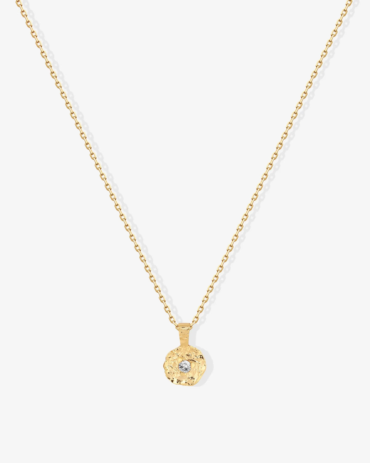 Hammered Coin Pendant