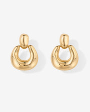 Chunky Dangle Door Knocker Earrings – view 4