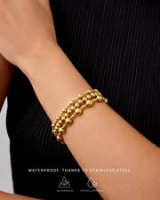 Ball Beaded Bracelet Trio – view 3