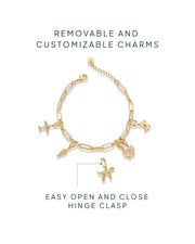 Cherished Connections Charm Paperclip Bracelet Set – view 4