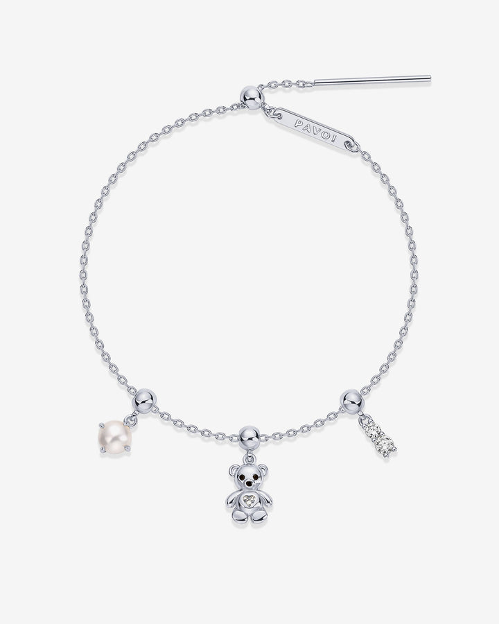 Charm Me Baby Bear & Pearl Charm Bracelet Set – view 2