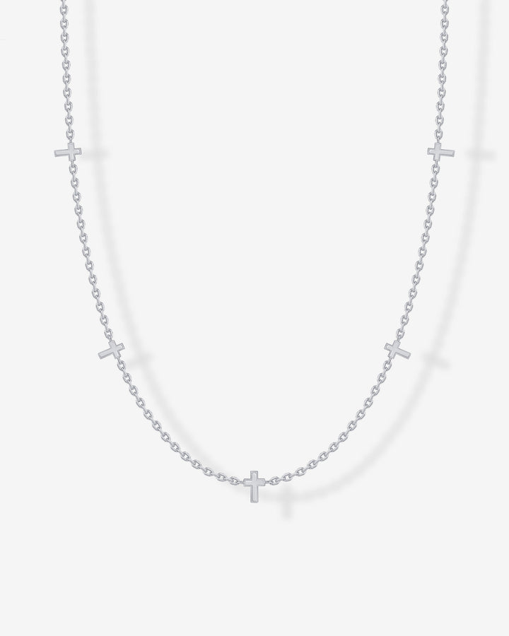 Tiny Cross Station Necklace – view 2