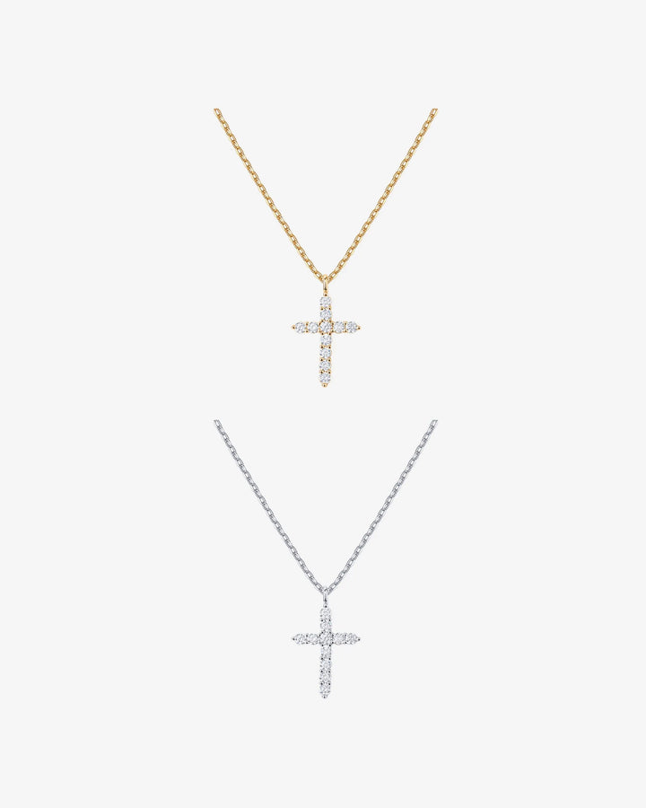 Cubic Zirconia Cross Pendant – view 2