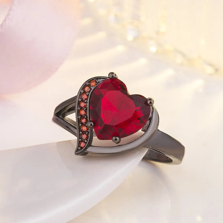 Calindra Rosethorne Ring | Black Finish – view 2