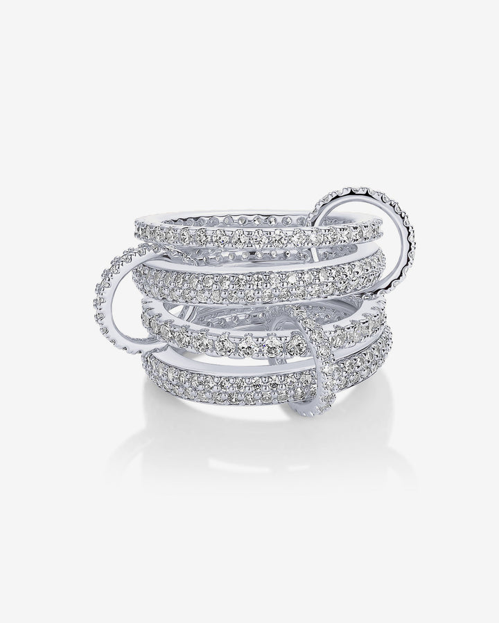 Interlocking Multi Band Ring – view 2