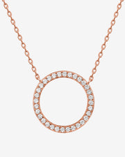 Open Circle Pendant Necklace – view 3
