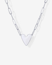 Enamel Heart Pendant Necklace – view 8