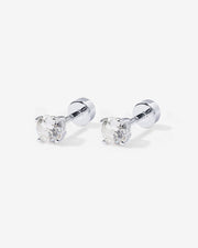 Cubic Zirconia Flat Back StudsEarrings – view 37