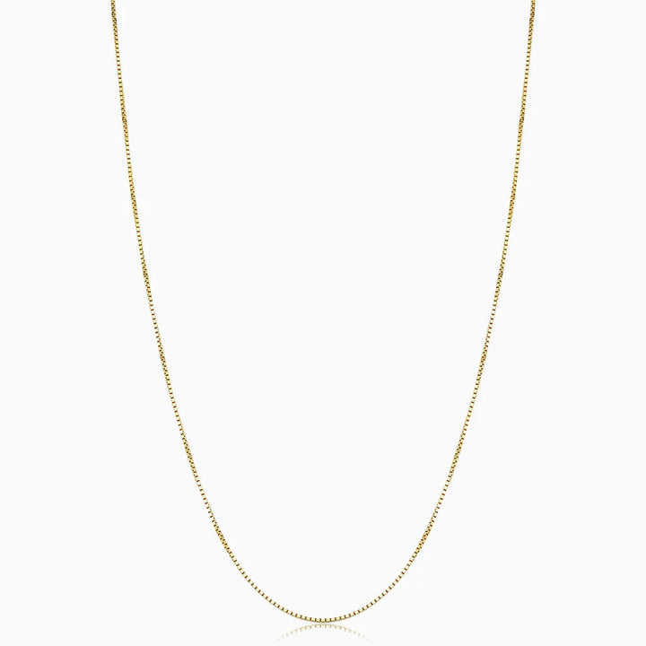 Bodega Box Necklace | White Gold – view 2