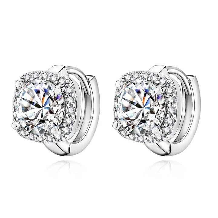 Nadine square earrings | Gold – view 2