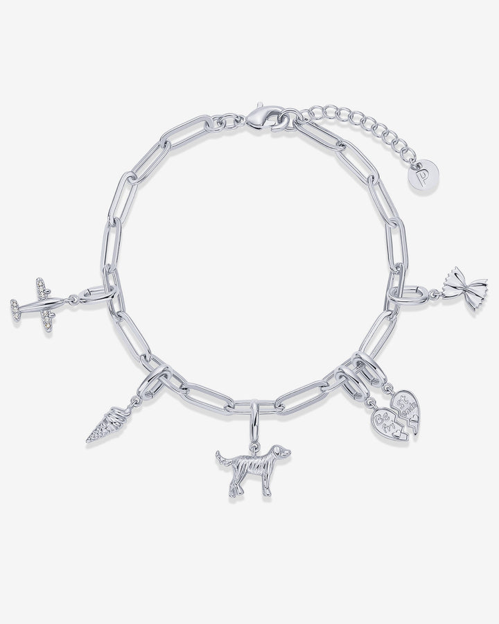 Cherished Connections Charm Paperclip Bracelet Set – view 2