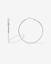 Clasp Back Thin HoopsEarrings – view 11