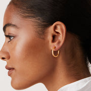 Square Edge Open HoopEarrings – view 8