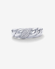 Cubic Zirconia Croissant Ring – view 13
