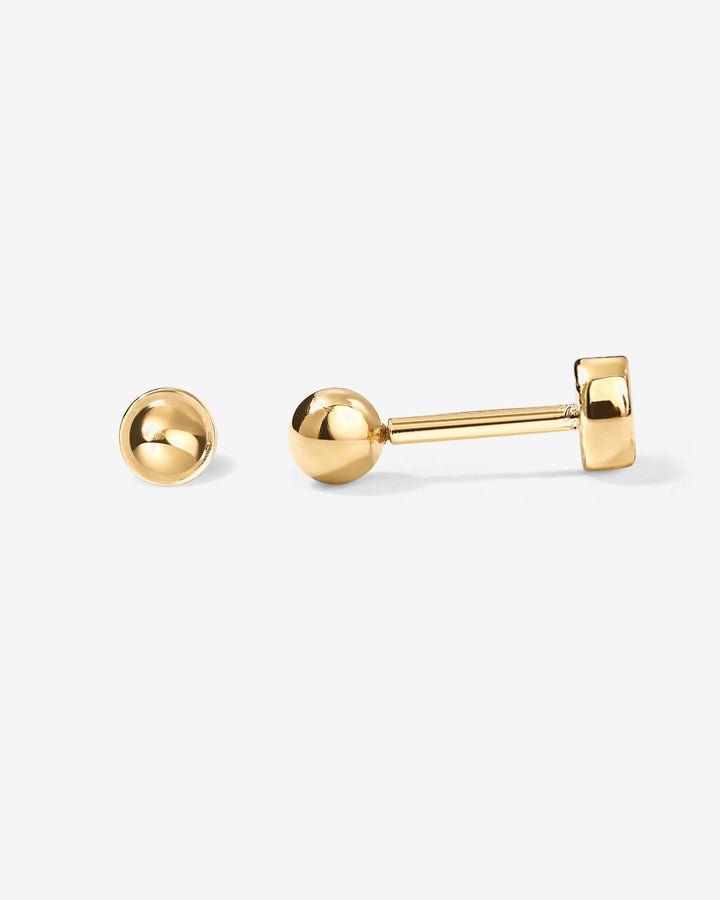 Medium Sphere Screw Back StudsEarrings