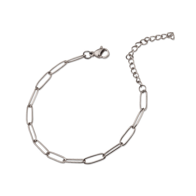 Venice Link Bracelet | White Gold