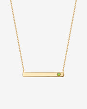 Horizontal Birthstone Bar Necklace – view 8