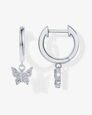 Drop Butterfly HuggiesEarrings – view 2