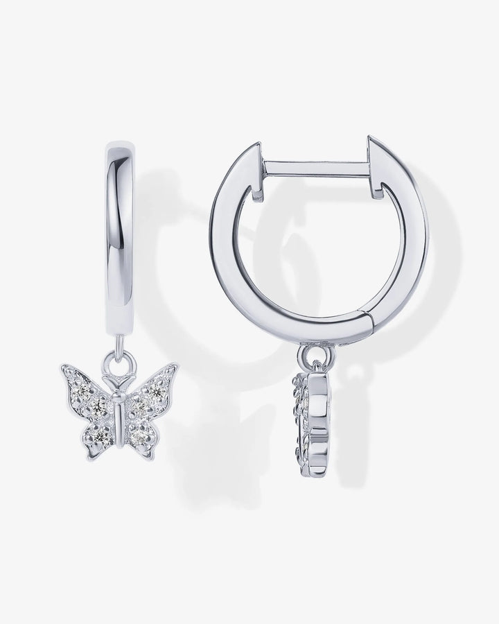 Drop Butterfly HuggiesEarrings – view 2