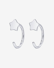 Star Half Hoop HuggieEarrings – view 18