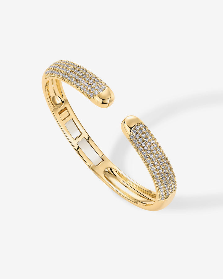 Cubic Zirconia Pave Bangle – view 2