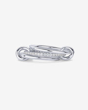 Interlocked Stack-and-Shine Statement Ring – view 2