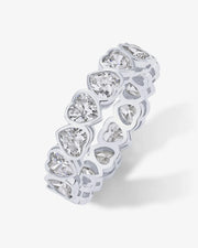 Eternal Heart-Cut Eternity Ring – view 2