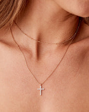Layered Cross Pendant Necklace – view 8