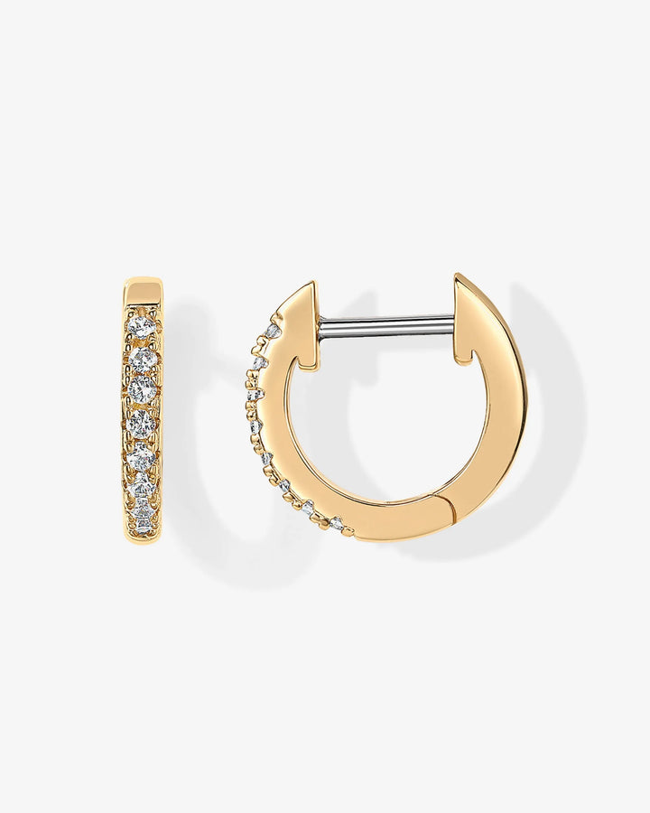 Giselle Solid Gold HuggiesEarrings
