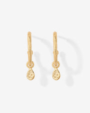 Drop Hammered HoopsEarrings – view 8