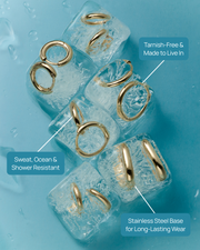 Thin Hoop Earrings Set – view 4