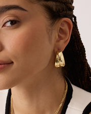 Chunky Double HoopsEarrings – view 6