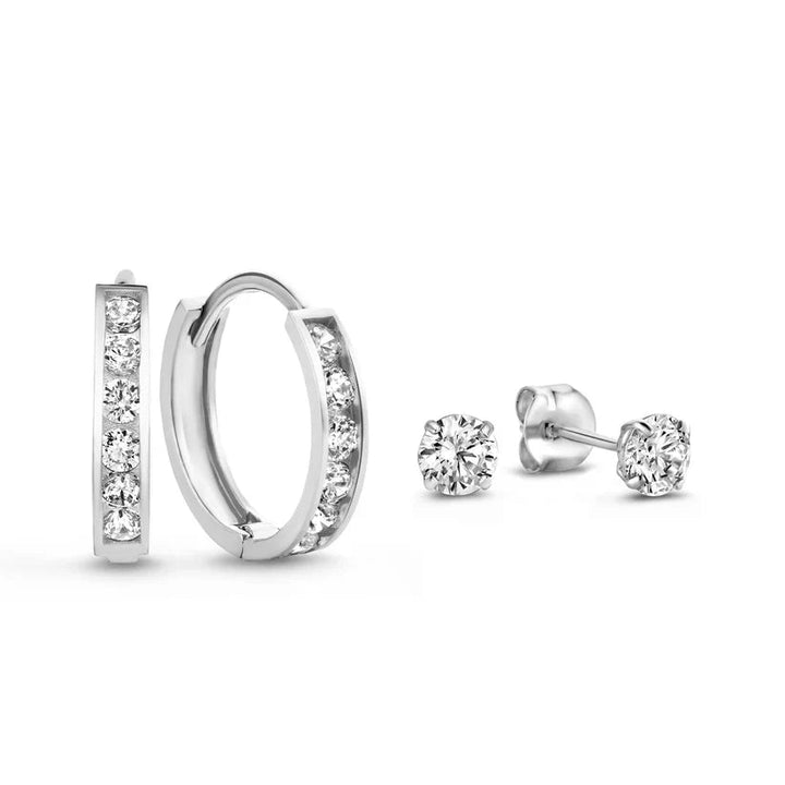 Dara Brillane Stone Earrings Set | Gold – view 2