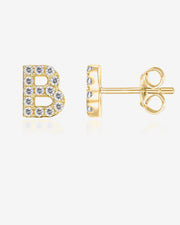 Gemma Initial StudsEarrings – view 4
