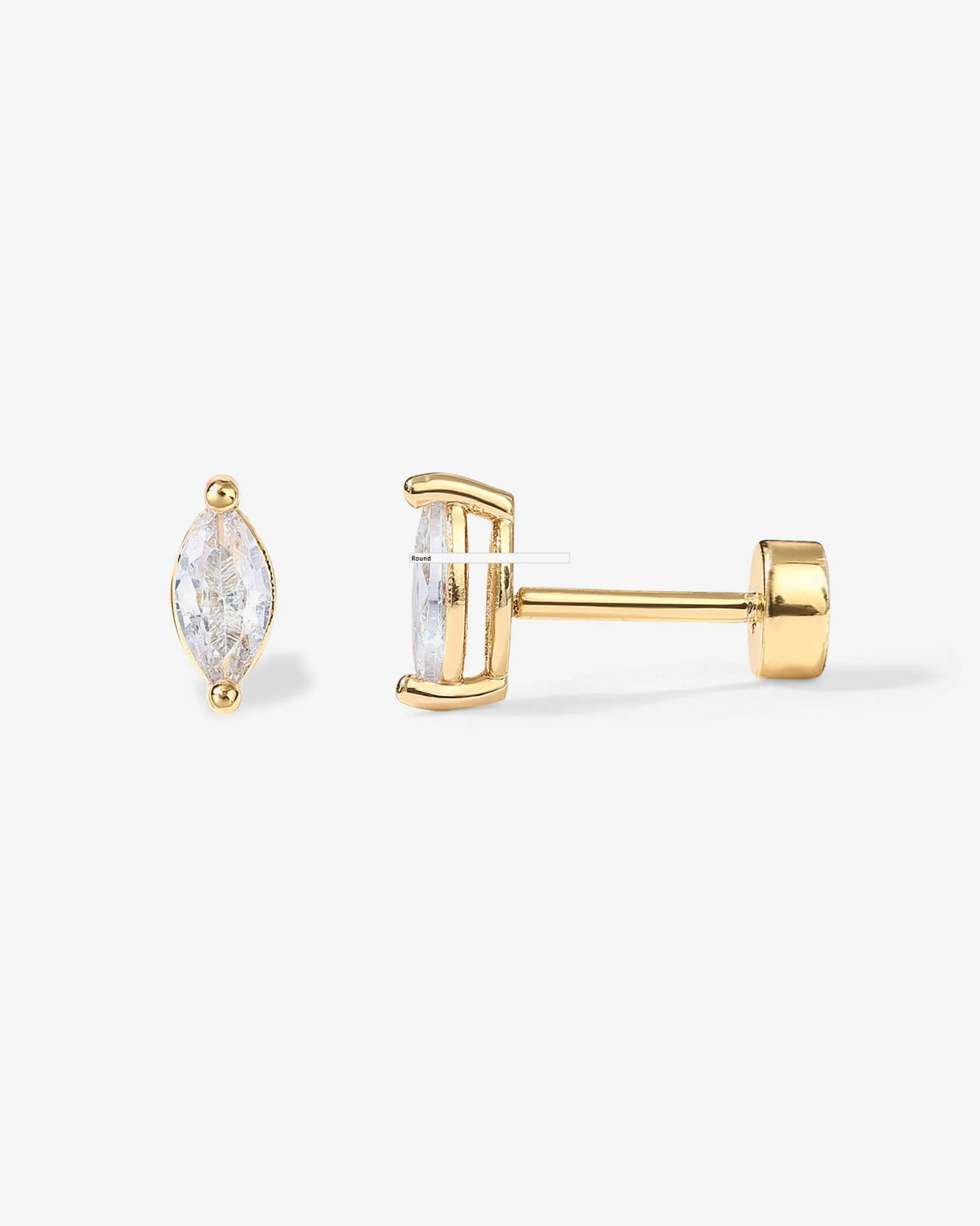 Tear Screw Back StudEarrings