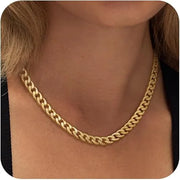 Chunky Cuban Link Necklace | Gold – view 3