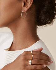 Clasp Back Thin HoopsEarrings – view 49