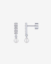 Bar Drop Shimmer and Pearl ScrewbacksEarrings – view 2