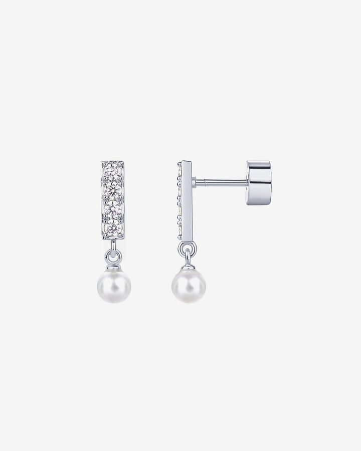 Bar Drop Shimmer and Pearl ScrewbacksEarrings – view 2