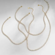 Tennis Necklace | Gold – view 4