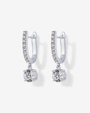 Bridal Huggie Earrings – view 7