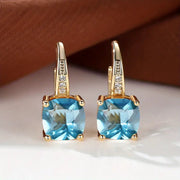 Mystic Stone Hoop Earrings | Gold – view 10