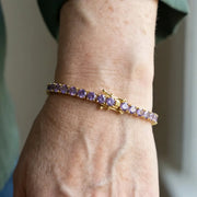 Amethyst Tennis Bracelet | White Gold – view 4