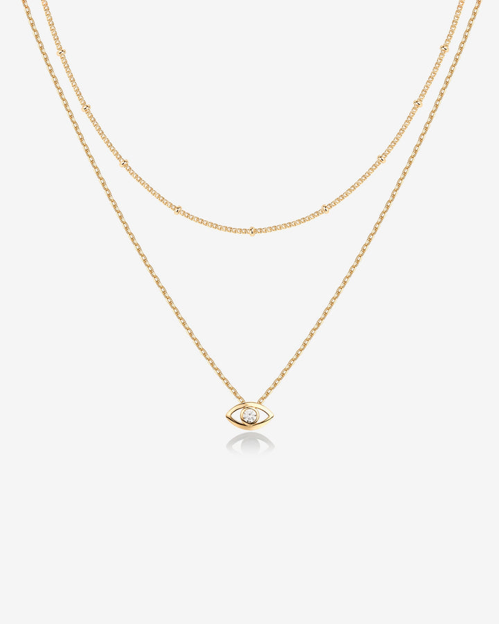 Layered Evil Eye Necklace