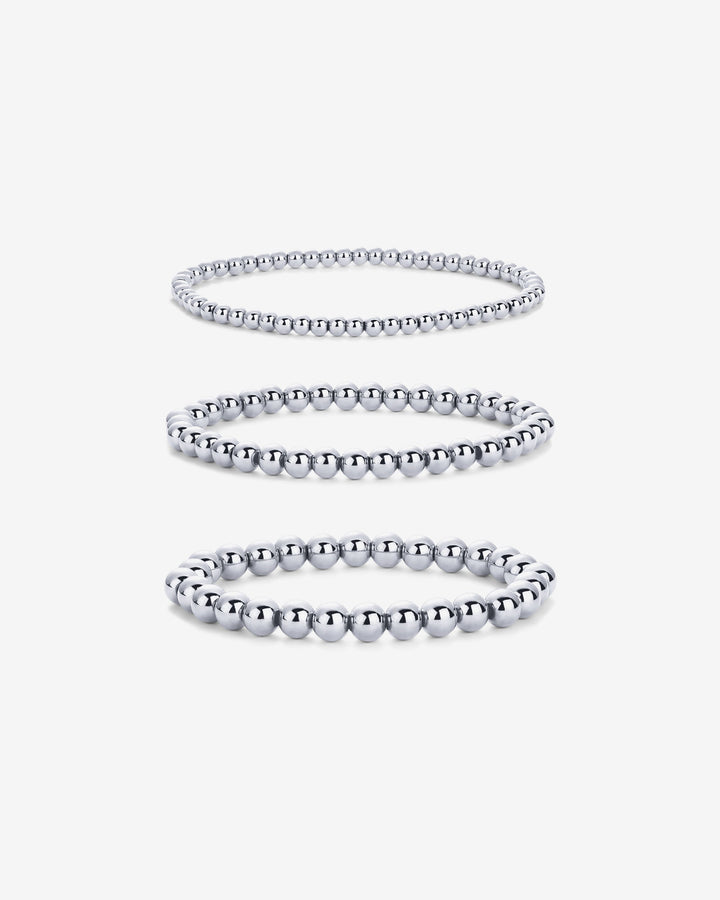 Beaded Stretch Bracelet Trio – view 2