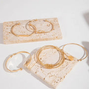 Knotted Elegance Bracelet Set | Gold – view 3