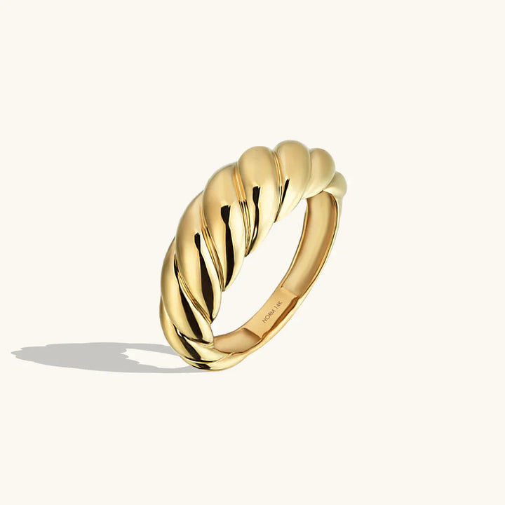 Croissant Ring | White Gold – view 2
