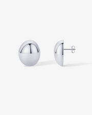 80s Button Stud Earrings – view 2